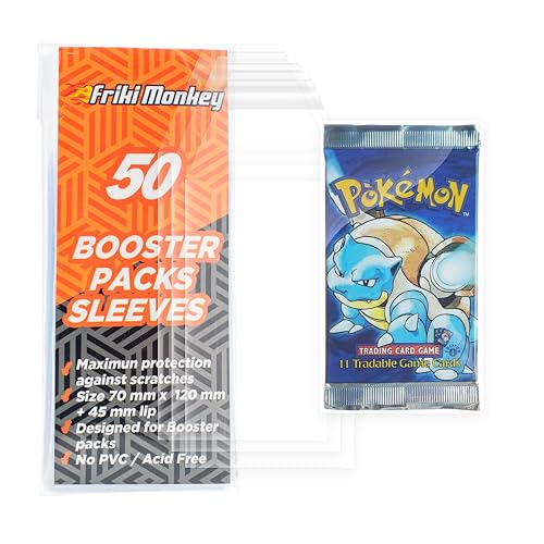 Card Sleeves Per Pokemon Booster Pack, Manicotti Per Booster, Manicotti Per Buste Di Dimensioni 70 X 120 Mm, Manicotti Per Buste, Manicotti Protettivi