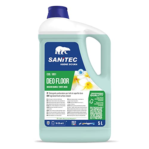 Deo Floor Detergente Deodorante Per Superfici Dure, 5 Kg - Muschio Bianco
