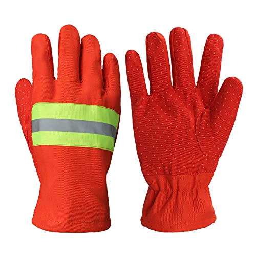 Guanti Antifuoco Guanti Da Combattimento Incendio, Guanti Di Sicurezza In Gomma Ignifuga, Guanti Di Protezione Calore, Antiscivolo, Guanti Da Giardina