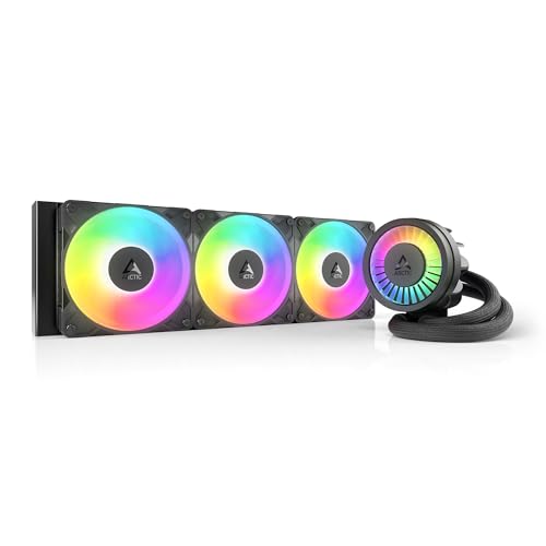 Arctic Liquid Freezer Iii Pro 360 A-Rgb (Nero) - Dissipatore Aio Cpu, 3 X 120 Mm Raffreddamento A Liquido, Radiatore 38 Mm, Pompa Pwm, Ventola Vrm, Am