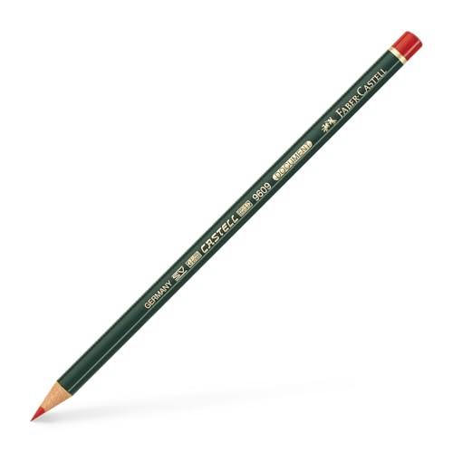 Faber-Castell 119121 - Matita Copiativa Castell Document 9609, Colore: Rosso Rosso Rot Rot