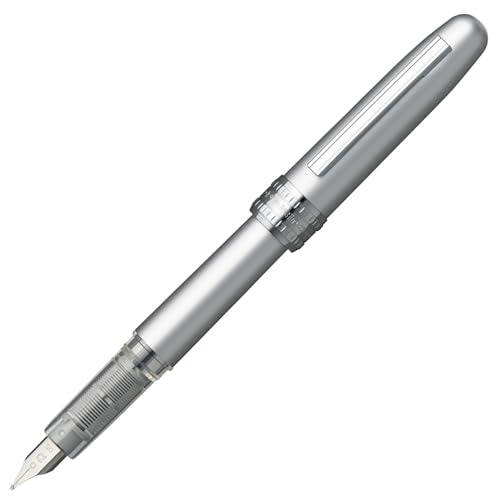 Platinum Penna Stilografica M, Plaisir Ice White
