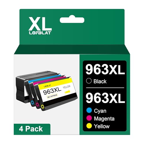 Lofblat 963Xl 963 Xl Cartucce Compatibili Per Hp 963 Xl Multipack Per Hp Officejet Pro 9010 9012 9013 9014 9015 9020 9016 9018 9022 9023 9025 9019 (Ne