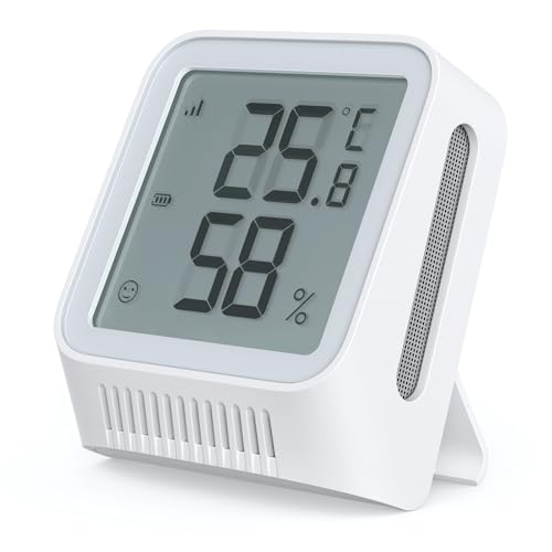 X-Sense Termometro Wi-Fi Igrometro Interno, Termometro Per Ambiente Con App Xsense, Gamma Di Comfort Personalizzata, Registratore Dati Termoigro, Indi