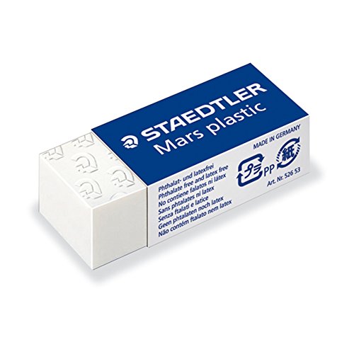Staedtler Mars Plastic - Erasers (1.9 Cm, 4 Cm, 1.3 Cm)