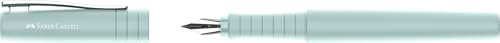 Faber-Castell 241011 - Penna Poly, Larghezza Pennino F, Stilografica Blu Caribico