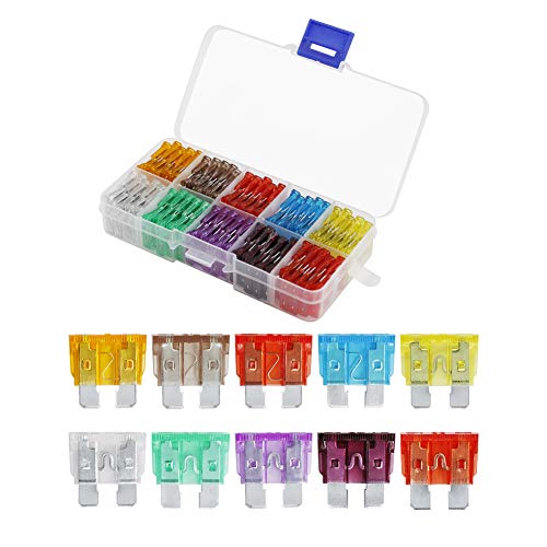 Ahl 100Pcs Standard Fusibili Automotive Fuse Auto Motocicletta Compresse Fuse 5A 7.5A 10A 15A 20A 25A 30A 35A 40A 50A