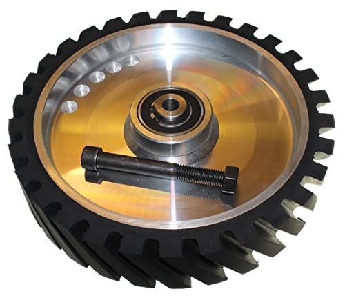 Lasana Smart Machines, 250 X 50 Mm, Ruota Di Contatto, Levigatrice A Nastro, Superficie Dentata In Alluminio, Con Codolo Da 12 Mm, Pronta Per Il Monta