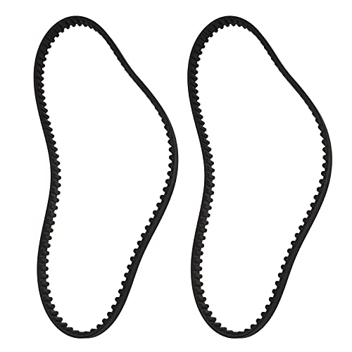 Ecsing 2 Cinghie Per Tosaerba Htd800-8M-12 Compatibili Con Stiga Park 95 Combi Deck 9585-0164-01 In Gomma Nera Con Fibbia Chiusa
