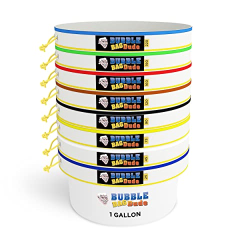 Bubblebagdude All Mesh 1 Gallone 8 Sacchetti Herbal Hash Ice Extractor Kit Con Filtro A Pressa E Borsa Portaoggetti