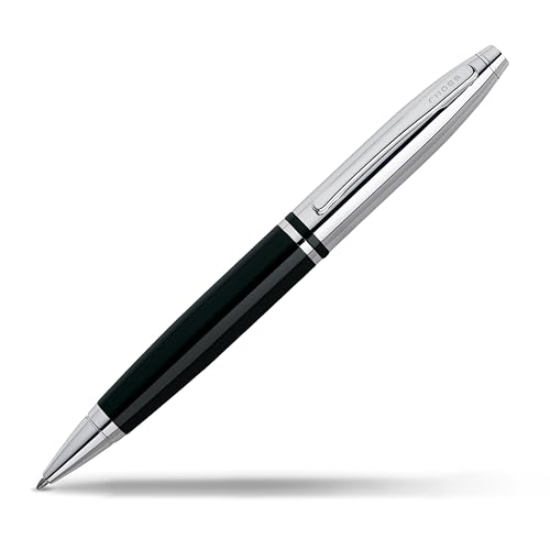 Calais Chrome/Black Ballpoint Pen