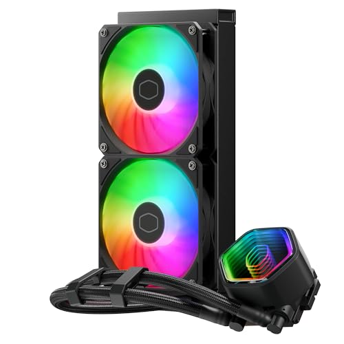 Cooler Master Masterliquid 240 Core Ii Cpu Sistema Raffreddamento A Liquido - Sistema Aio 240Mm (Tdp Max 260W), Pompa Doppia Camera Gr9, Ventole Argb
