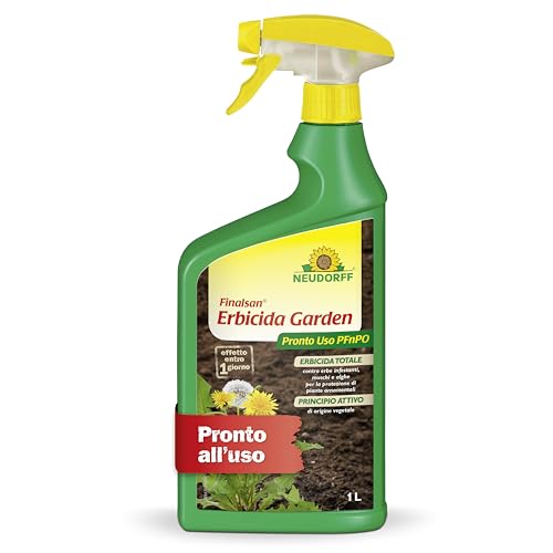Neudorff Finalsan Erbicida Garden Pronto Uso Pronto – Diserbante Totale Contro Erbacce, Erbe, Alghe E Muschi. Visibilmente Efficace In Un Giorno, 1 Li