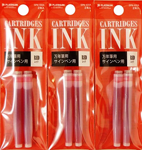 Platinum Ricariche Rosse Per Penna Stilografica Preppy Spn-100A-11