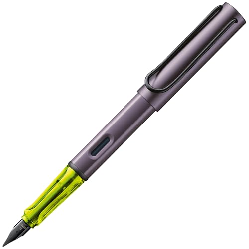 Lamy Al-Star Aubergine - Stilografica Con Impugnatura Ergonomica E Pennino In Acciaio Lucido Per Mancini Misura M - Corpo In Alluminio Leggero - Cartu