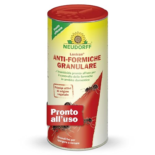 Neudorff Loxiran Anti-Formiche Granulare – Controllo Rapido Di Formiche E Nidi Di Formiche Intorno Alla Casa, Granuli Esca Da Spruzzare O Versare, 500