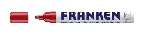 Franken Zkm 01 - Pennarello A Fogli Mobili, Spessore Tratto 2-5 Mm, 1 Pezzo, Colore: Rosso