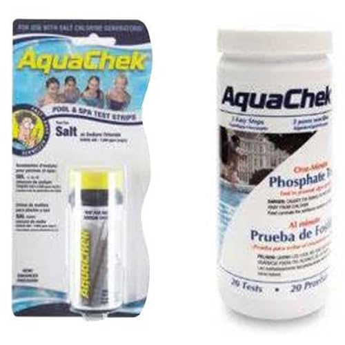 Productos Qp - Strisce Reattive Aquacheck 209099, Strisce Con 2 Parametri: Cloro E Ph, Ideale Per Piscine E Spa, Bianco