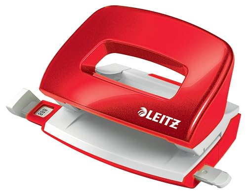 L:Mini Hole Punch Nexxt Wow 10Sh Red