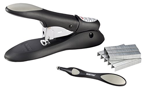 Bostitch Office Personal Heavy Duty No-Jam Stapler Value Kit, 60 Fogli, Include Levapunti A Pressione, Nero (Phd-60R)