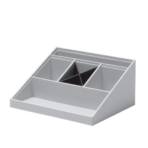 Rössler Papier 1336452170 - Organizzatore Da Scrivania Soho Stone, 25,6 X 11,6 X 20,6 Cm, Sistema Di Organizzazione Per Ufficio E Casa