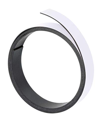 Franken Banda Magnetica M802-09, 20 Mm X 1 M, Colore: Bianco