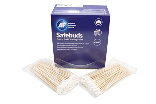 Af Safebuds - High Quality Long Bamboo Cotton Bud Cleaning Stick - 10 X 100 Resealable Bags (1000 Buds) - Sbu000