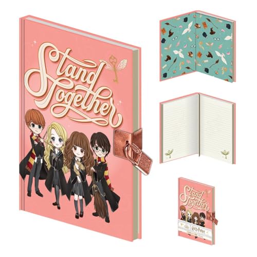 Pyramid International Harry Potter - Taccuino Con Chiusura Rigida, Formato A5, Pagine A Righe (Stand Together Manga), Prodotto Ufficiale