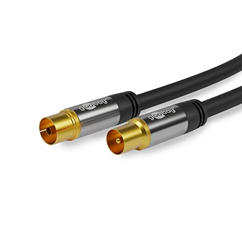 Goobay Cable De Antena (Típ. 135 Db), Enchufe Coaxial Enchufe Coaxial 70389