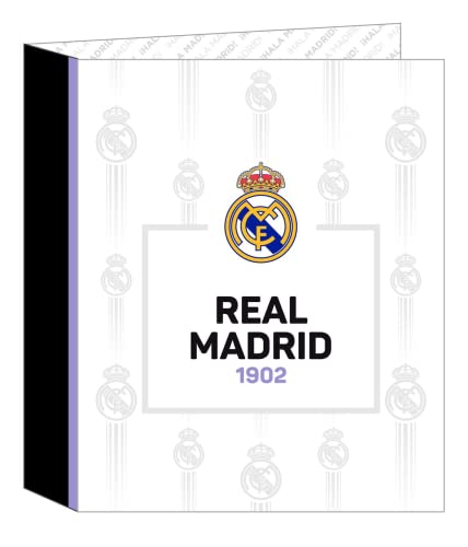 Safta Carpeta De Folio 4 Anillas De Real Madrid 1ª Equipación 22/23, 270X60X330 Mm - Raccoglitore Ad Anelli Real Madrid Away 4 22/23, 270X60X330 Mm Un
