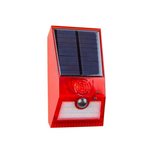 Alarma Solar 129 Db Y Luz Led 3W. Ip55