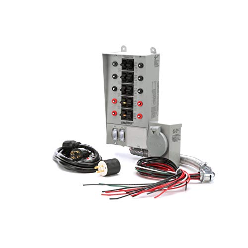 Reliance Controls 31410Crk Pro/Tran Kit Interruttore Generatore A 10 Circuiti, 30 Amp, Grigio
