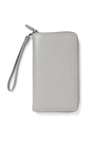 Filofax Personal Compact Zip Malden Organizer Con Cinturino Da Polso - Pietra