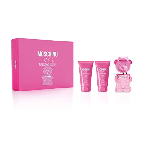 Moschino Toy 2 Bubble Gum 3 Pcs Set For Women: 1.7 Edt + 1.7 B/L + 1.7 S/G