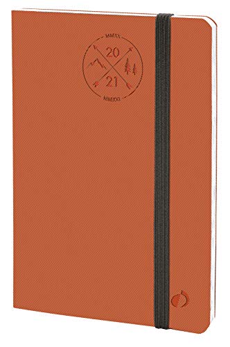 Quo Vadis 149002Q Agenda Scolastica Anno 2020-2021 Planning 21 16M Multilingua Everest Arancio Con Elastico 15X21 Settimanale 16 Mesi Settembre-Dicemb