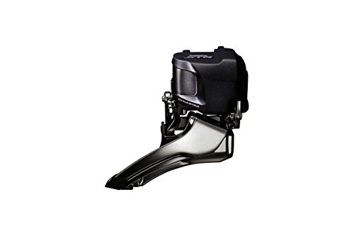 Shimano Fd–M9050 Di2, Deragliatore Tripla, Nero/Argento