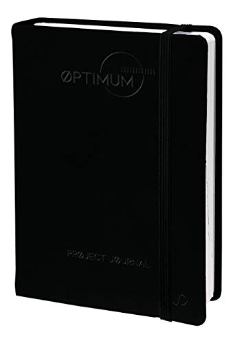 Quo Vadis 2371093Q Agenda Dei Progetti Notebool 21 Lingua Gb Colore Nero-Formato 15X21Cm Con Elastico, Carta Bianca-Copertina In Sintetico Rigida Morb