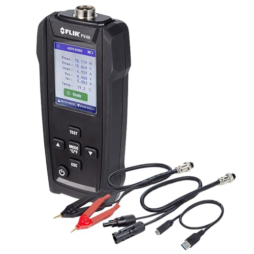 Flir Pv48 - Tester Per Pannelli Solari E Tracciatore Di Curve Iv Con Misurazioni Della Temperatura - Progettato Per Valutare La Potenza Massima E L'Ef