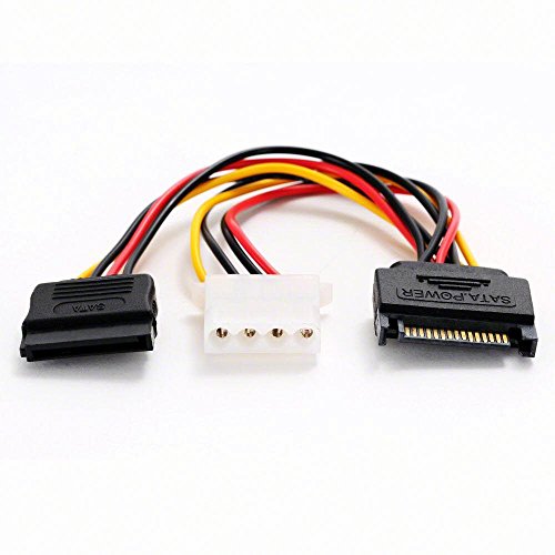 Cable De Alimentacion Delock Sata 15Pin - Sata 15Pin +4Pin Molex M/H
