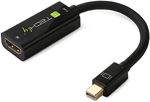 Techly 364170 Adattatore Mini Displayport (Thunderbolt) 1.4 / Hdmi 8K Attivo Nero Nero