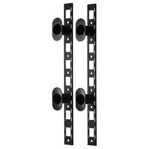 Apc Ar8443A 0U - Piastra Di Gestione Cavi Per Armadio (Verticale), Colore: Nero
