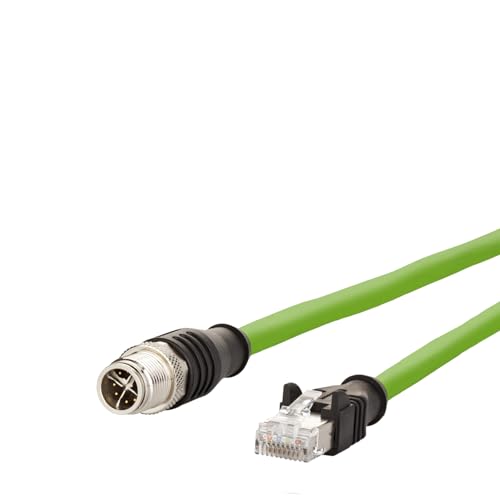Best Price Square Metz Connect 142M2X15050 M12 - Cavo Patch Cat 6A S/Ftp, 5 M, Colore: Verde