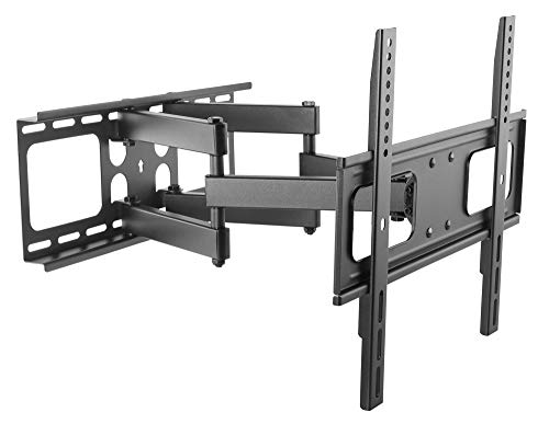 Techly 361254 Staffa Da Muro Con Doppio Braccio Per Tv Led/Lcd 32-55" Nero