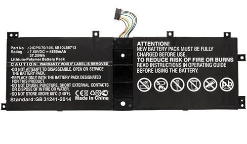 Coreparts Laptop Battery, 37Wh Li-Pol 7.68V 4.85Ah, 5B10L68713 For, 5B10L68713 (7.68V 4.85Ah, 5B10L68713 For Lenovo Ideapad Miix 510 12Isk, 510-12Ikb,