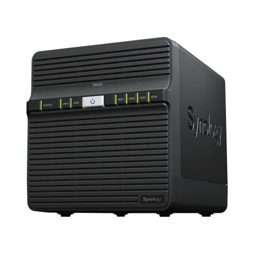 Synology Soluzione Nas Desktop Ds423 Da 48 Tb A 4 Alloggiamenti Installata Con 4 Unità Hat3300 Da 12 Tb