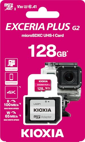 Micro Sd Kioxia 128 Gb Exceria Plus G2 Uhs-I C10 Con Adattatore
