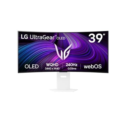 Lg Ultragear™ 39Gx90Sa-W Schermo Pc Gaming 39" - Lastra Oled Risoluzione Qhd (3440 X 1440), 1Ms 240Hz, Displayhdr™400 True Black, Dci-P3 98,5% (Cie197