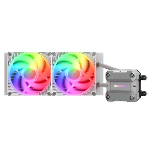 Cougar Poseidon Ultra Argb 240 Pc Liquid Cooler: Flusso D'Aria Ottimale, Smorzatori Angolari, Anello Di Stabilizzazione Integrato, Piastra Di Raffredd