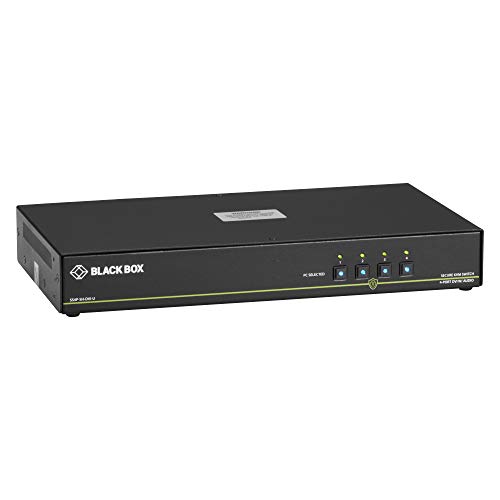 Black Box Niap 3.0 Secure Kvm Switch, Sh, Dvi-I, Ps/2, 4 Porte, Taa