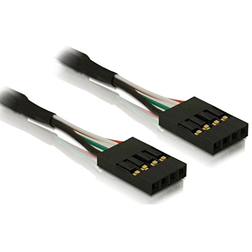 Delock Cable Pinheader F/F 4-Pin Nero